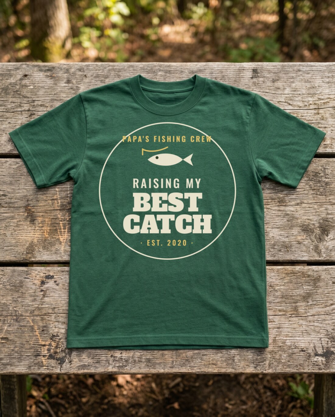 Fishing dad tee mockup